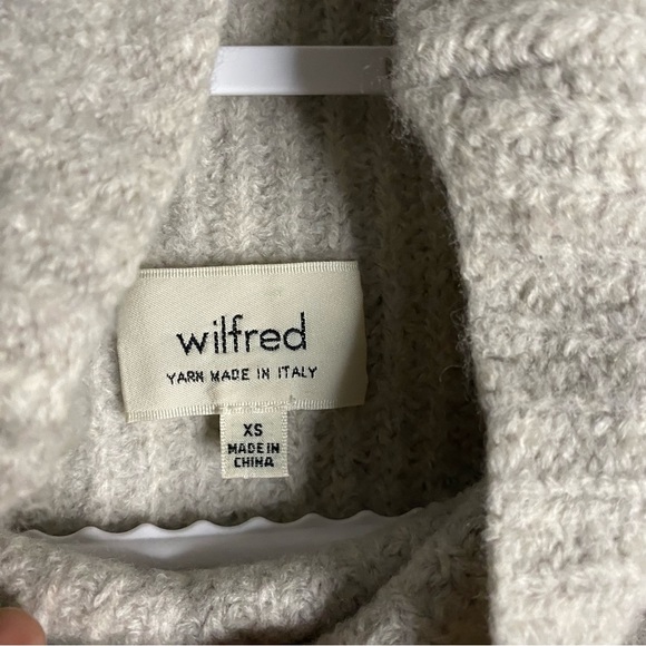 Wilfred Women's Light Gray Durandal Sleeveless Cowl Neck Sweater - Picture 6 of 9